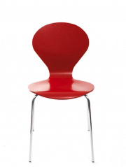 Konferenzstuhl Stuhl Rondo von Danerka in Rot